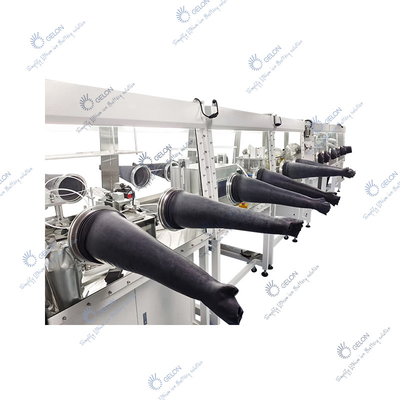 Laboreinzelne Stations-Kammer-Reinigungs-Vakuumhandschuhschachtel-Batterie-Ausrüstungs-Batterie-Fließband